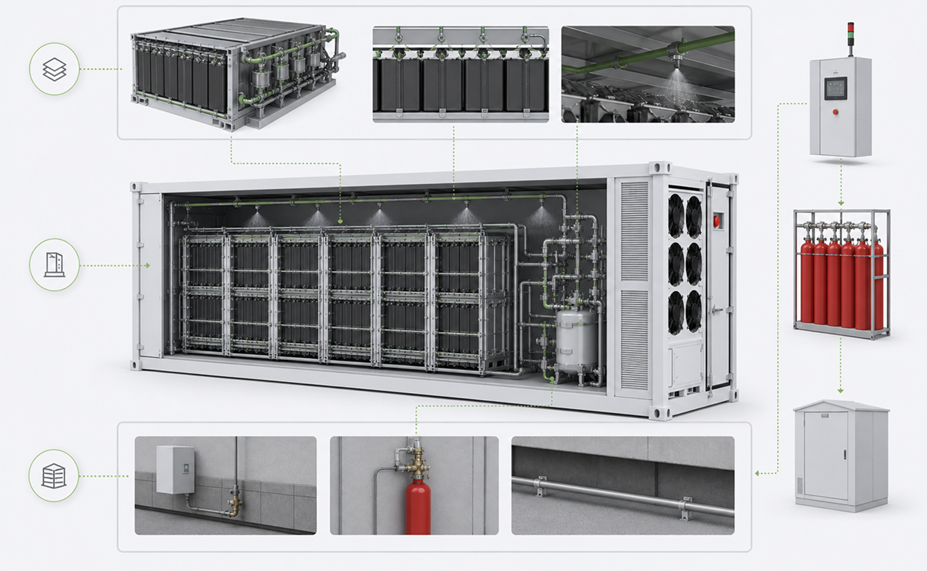 Three-level fire suppression
